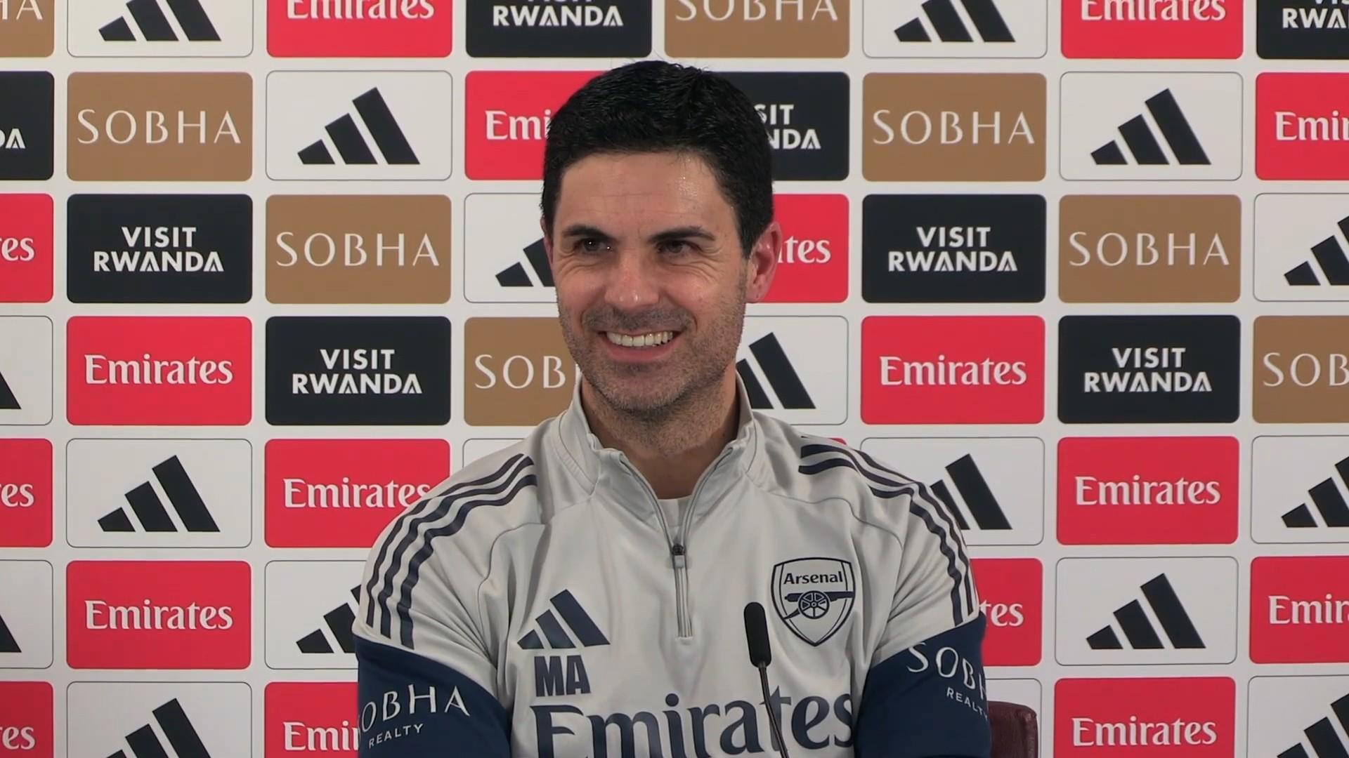 7m体育官方网站-阿尔特塔：看到扎卡现在的表现我很开心，他能成为优秀的教练